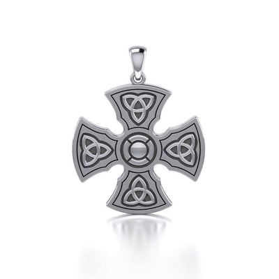 Brigid Ashwood Templar Celtic Cross Silver Pendant TPD458