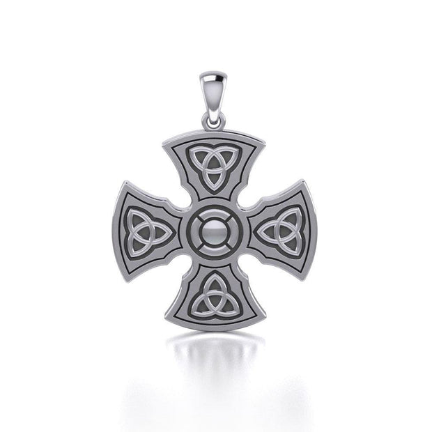 Brigid Ashwood Templar Celtic Cross Silver Pendant TPD458