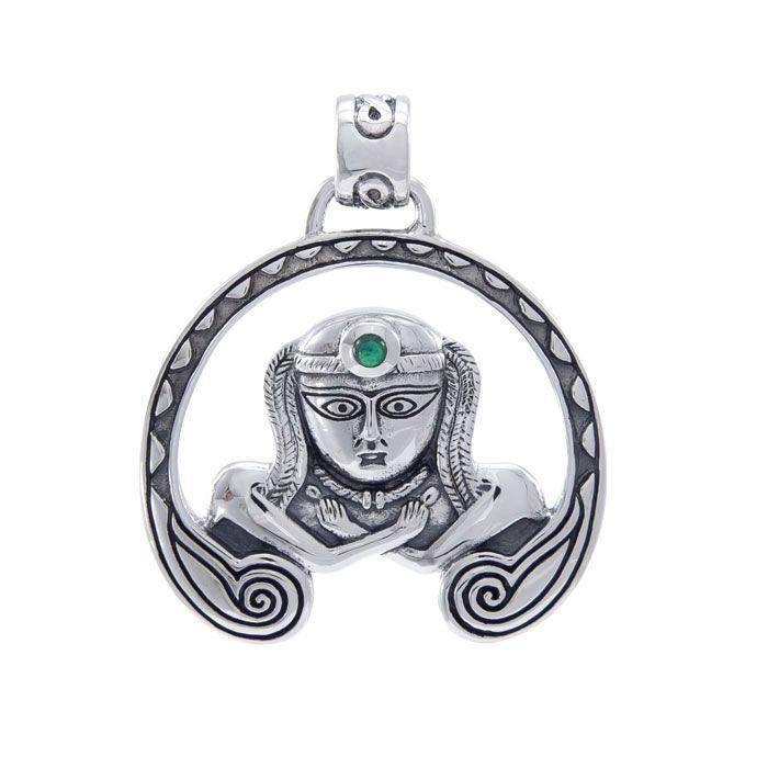 Celtic Goddess Anu Sterling Silver Pendant TPD4741