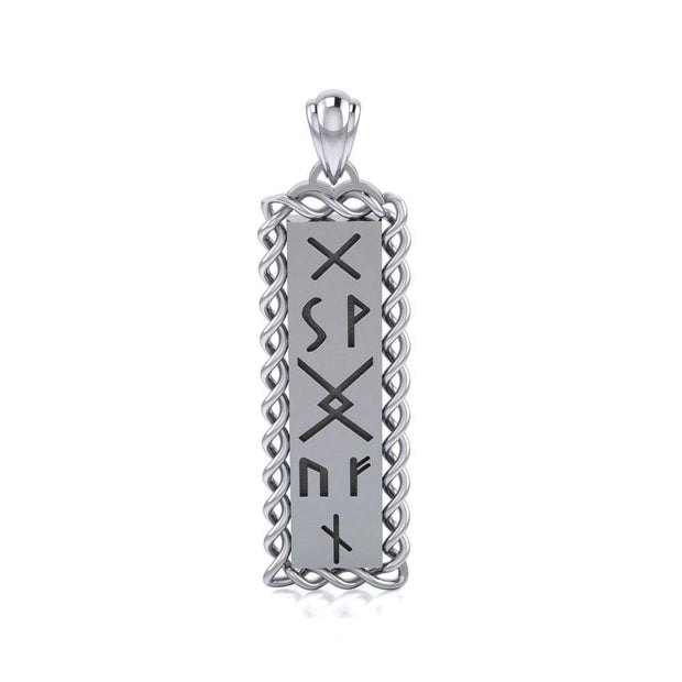 Runes of Woden Sterling Silver Pendant TPD5027