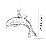 Window to Universe Dolphin Silver Pendant TPD5046