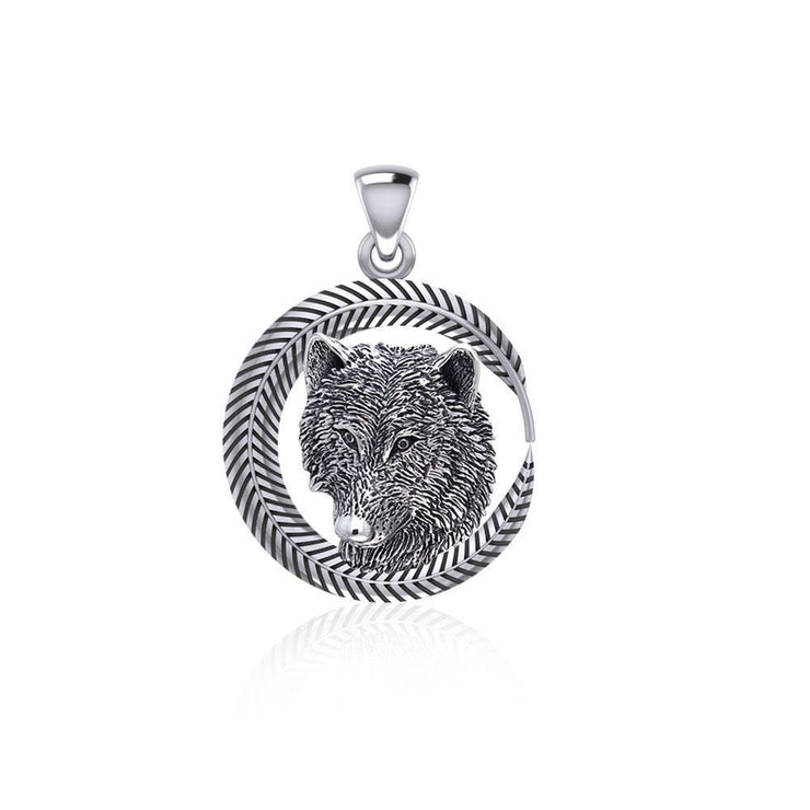 Wolf Sterling Silver Pendant TPD5060 Pendant