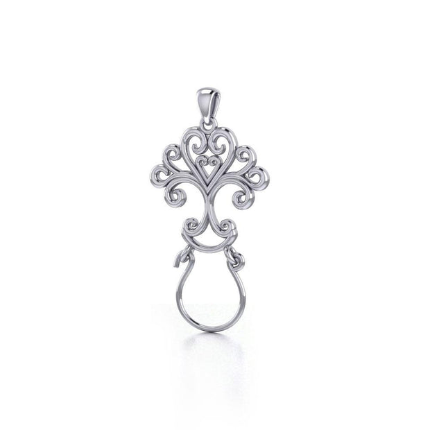 Celebrate Life with the Tree of Life Silver Charm Holder Pendant TPD5084