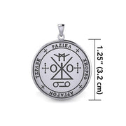 Sigil of the Archangel Raziel Silver Pendant TPD5173