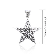 Celtic Knotwork The Star Silver Pendant TPD963