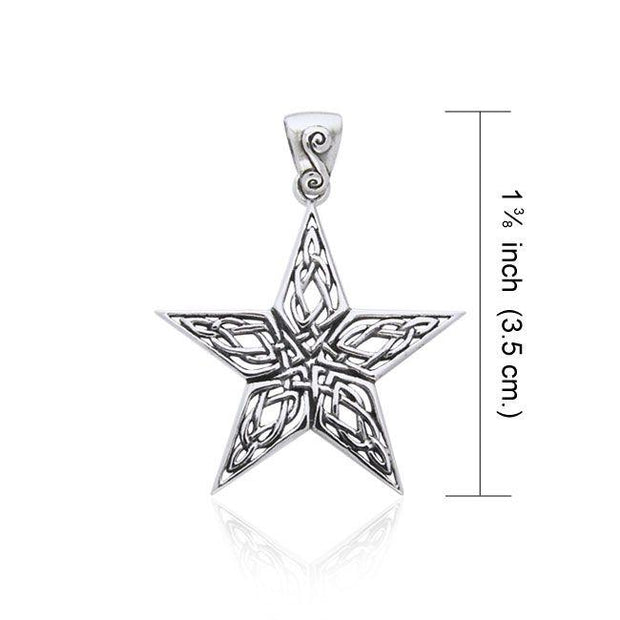 Celtic Knotwork The Star Silver Pendant TPD963