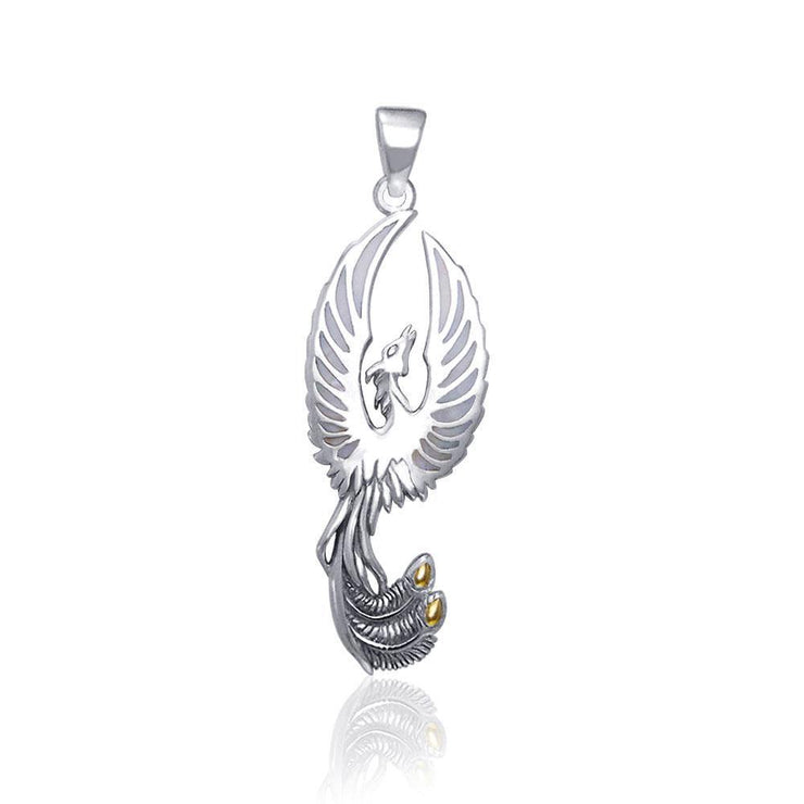 The Sacred Flame of the Mystical Flying Phoenix Pendant TPV2838