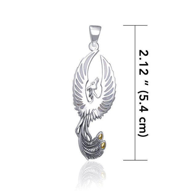 The Sacred Flame of the Mystical Flying Phoenix Pendant TPV2838