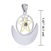 Wiccan Moon The Star Pendant TPV3235