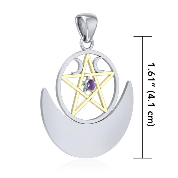 Wiccan Moon The Star Pendant TPV3235