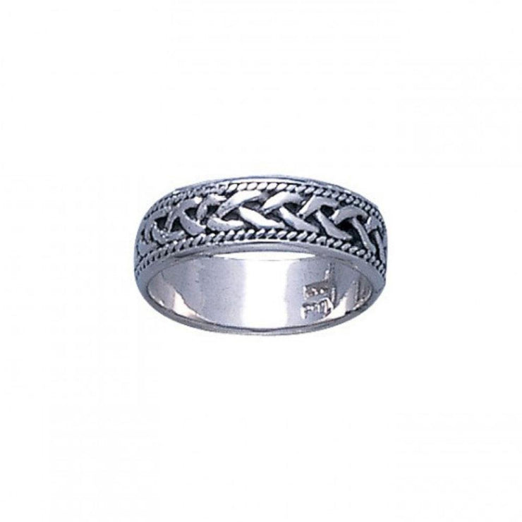 Eternity remains ~ Celtic Knotwork Sterling Silver Ring TR041