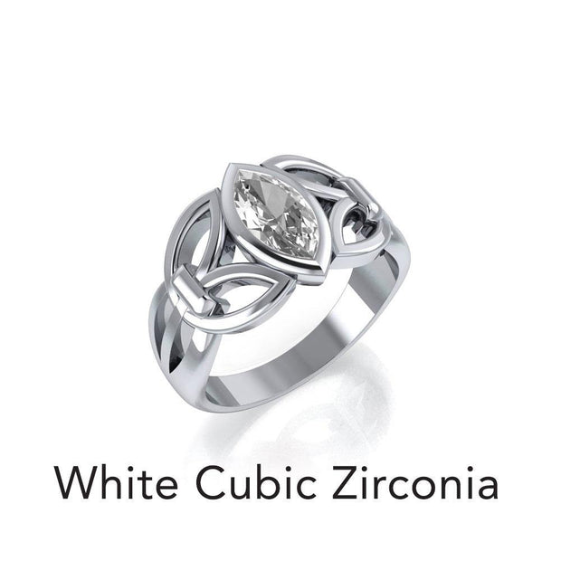 Celtic Knotwork Sterling Silver Ring TR1750