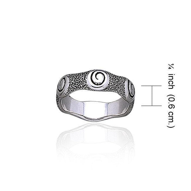Spiral Sterling Silver Ring TR1839