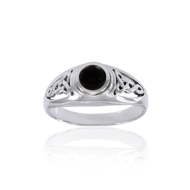 Trust in the endless possibilities ~ Sterling Silver Celtic Knotwork Ring TR2103