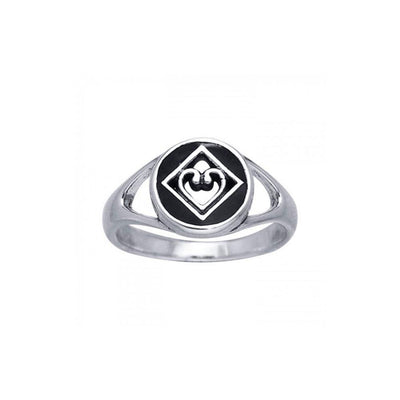 NA Heart in Recovery Silver Ring TRI098