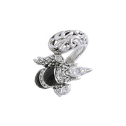 Flying Phoenix Silver Ring with Gemstone TRI1233