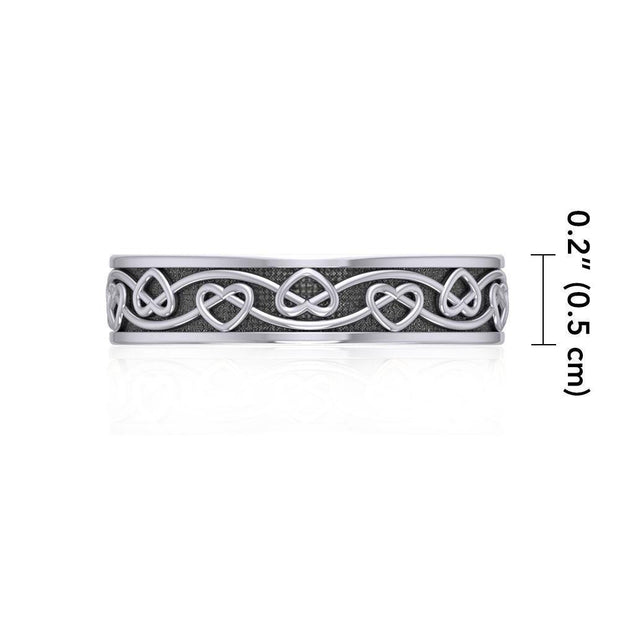 A Celtic art for the millennia ~ Sterling Silver Celtic Knotwork Ring TRI1345