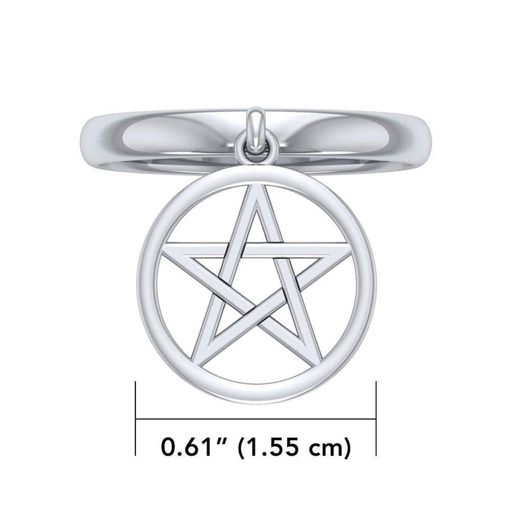 Dangling The Star Sterling Silver Ring TRI1530