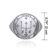 Sigil of the Archangel Raphael Sterling Silver Ring TRI1566