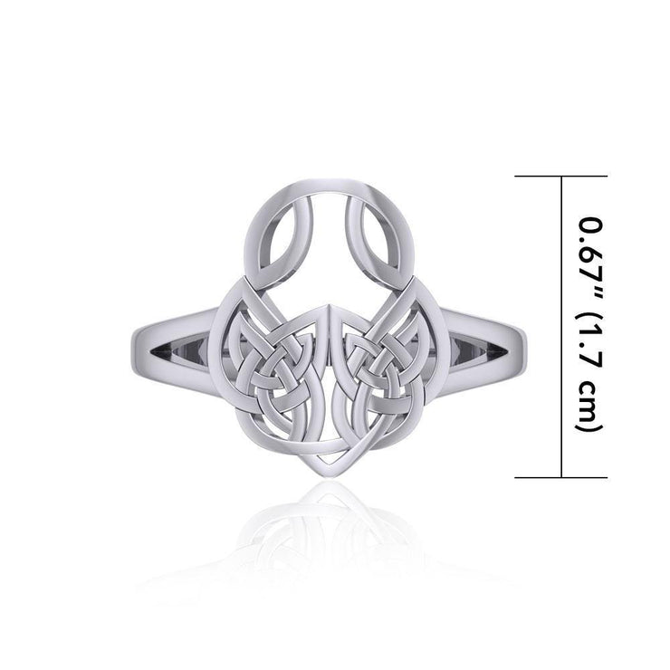 Celtic Knotwork Sterling Silver Ring TRI1588