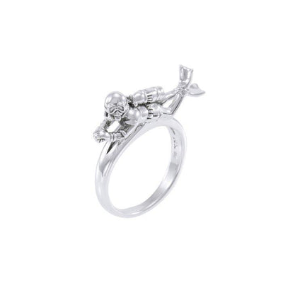Diver Sterling Silver Ring TRI1634