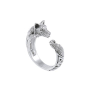 Sterling Silver Celtic Wolf Ring TRI1636 Ring