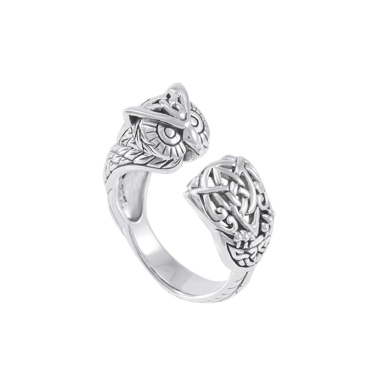 Sterling Silver Celtic Owl Ring TRI1646 Ring