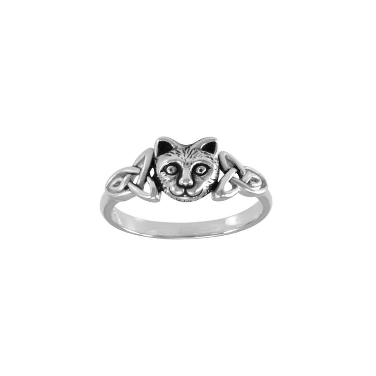 Sterling Silver Celtic Cat Ring TRI1690 Ring