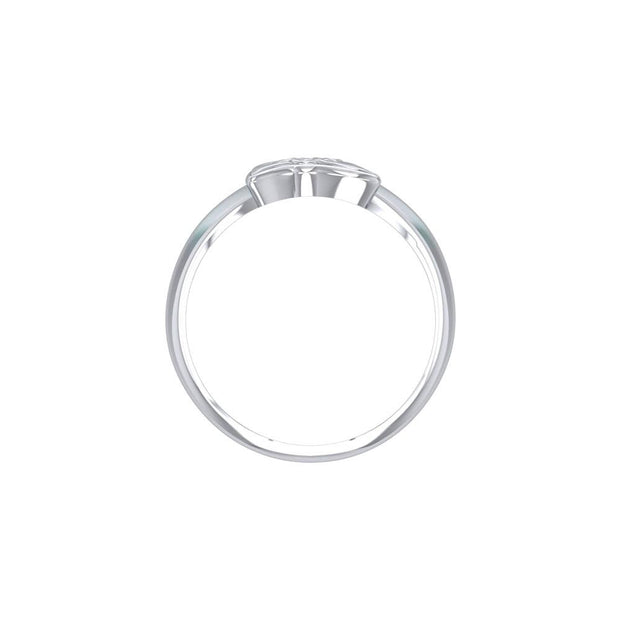 Celtic Shark Fin Silver Ring TRI1763