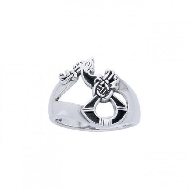 Silver Ringerike Viking Ring TRI569