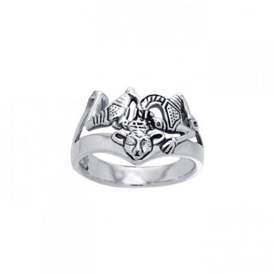Silver Borre Viking Ring TRI571