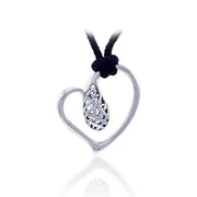 Love defined in Modern Celtic ~ Sterling Silver Jewelry Pendant TSE524