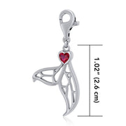 Window to Universe Whale Tail Sterling Silver Clip Charm TWC160 Clip Charm